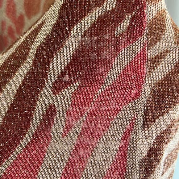 Express Y2K Sunset Sparkling Mixed Animal Print Sweater Dress Size Small - Picture 7 of 15